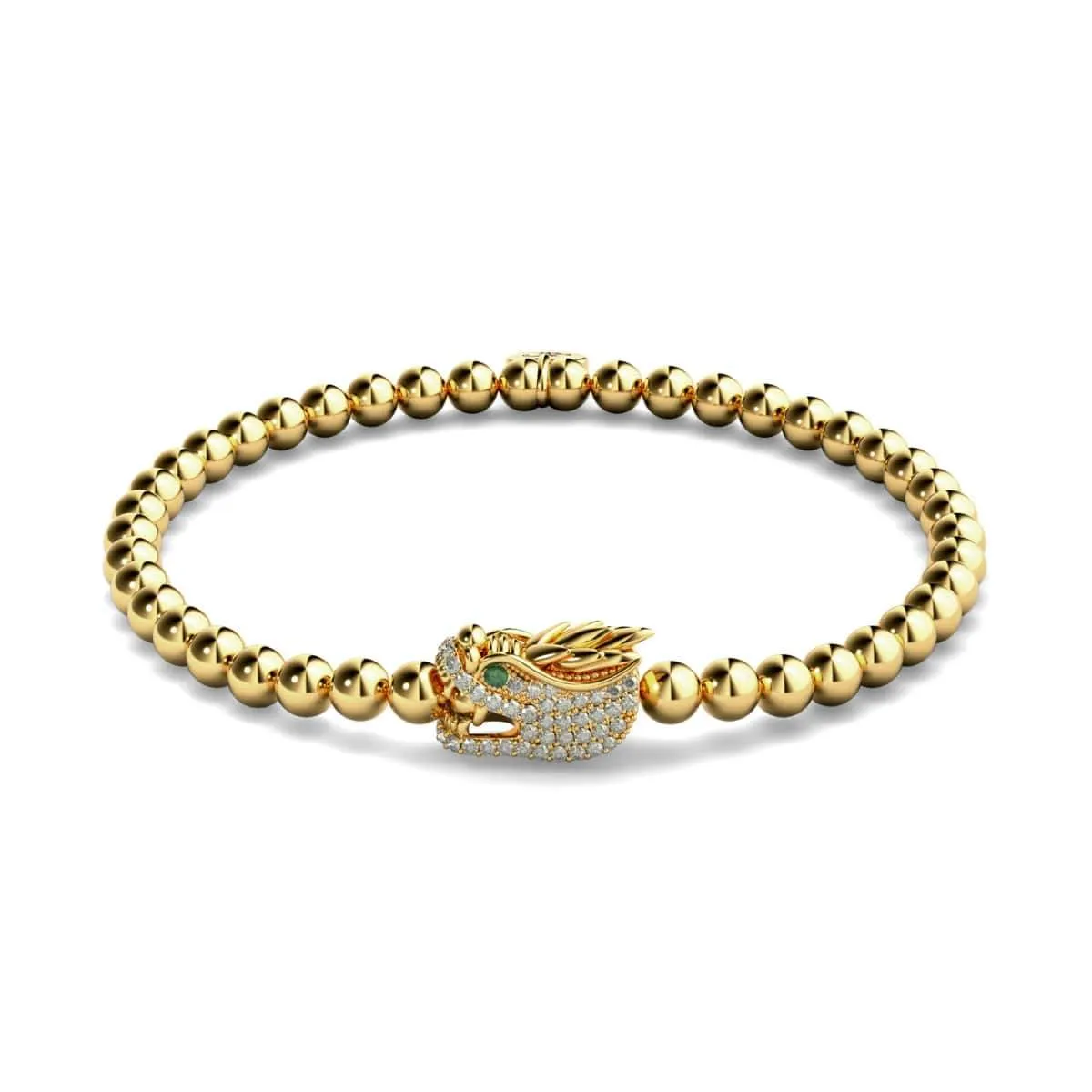 Dracarys | Gold | Crystal Dragon Charm Bracelet