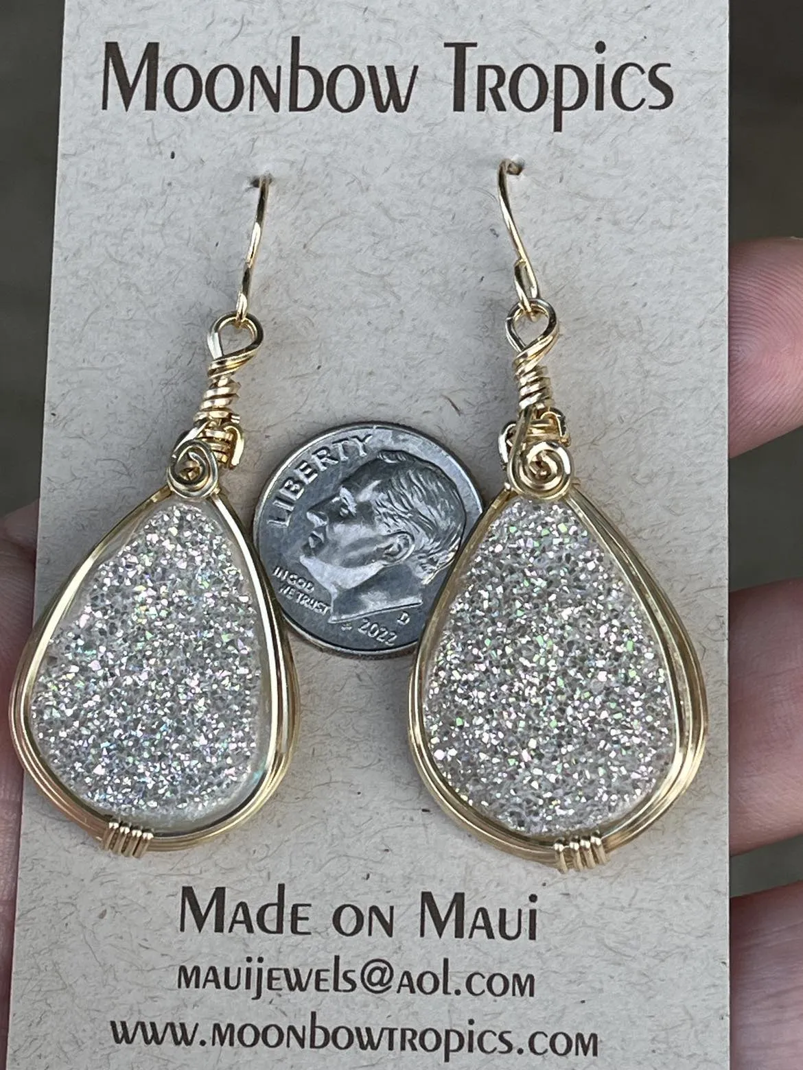 DRUSY CRYSTAL EARRINGS