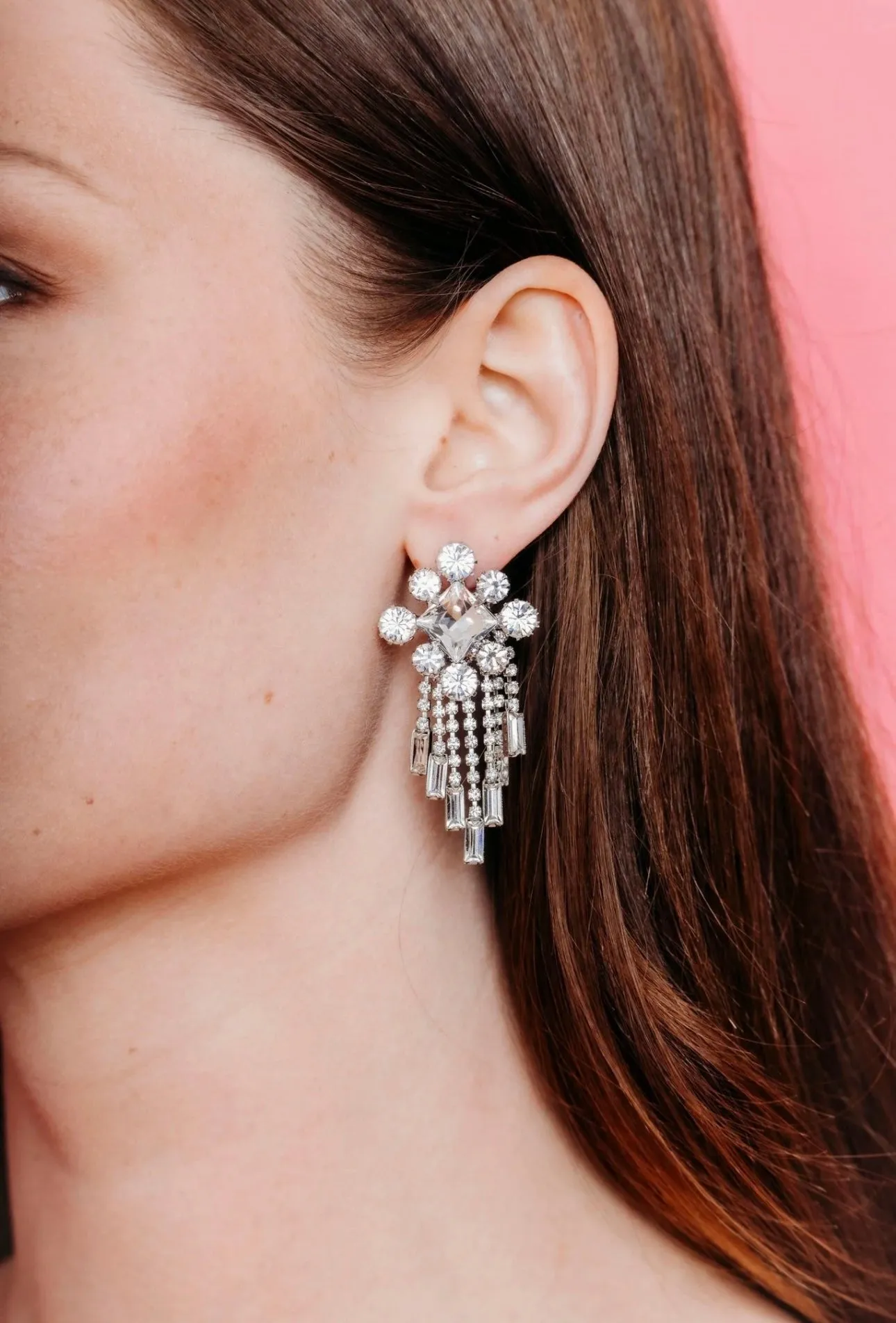 Elizabeth Cole - Mariaiah Earrings - Crystal