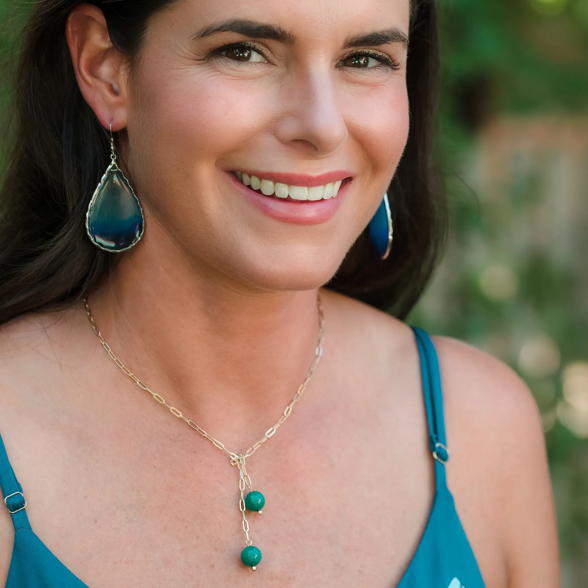 Elsie & Zoey Neva Beaded Y Necklace