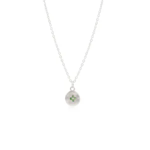 Emerald Four Star Wave Charm