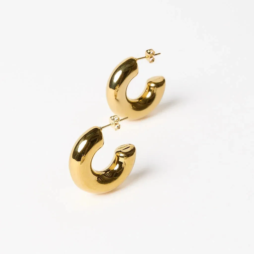 EMMERSON HOOP EARRINGS - GOLD