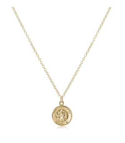 ENewton 16" Necklace Gold Protection Gold Disc