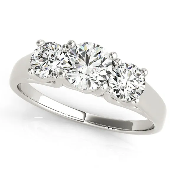 Engagement Rings 3 Stone Round - TN82949