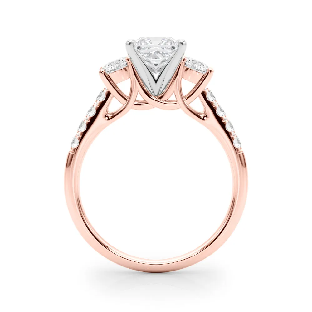 Engagement Rings 3 Stone Round - TN83364