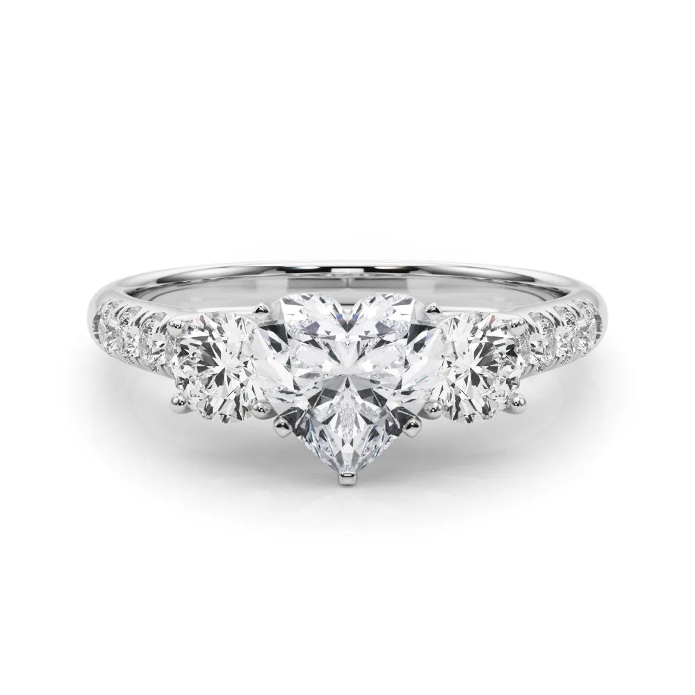 Engagement Rings 3 Stone Round - TN83364