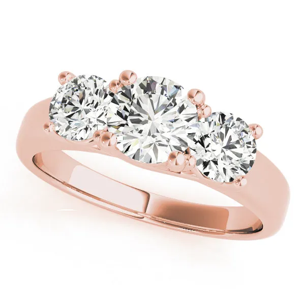 Engagement Rings 3 Stone Round - TN83739