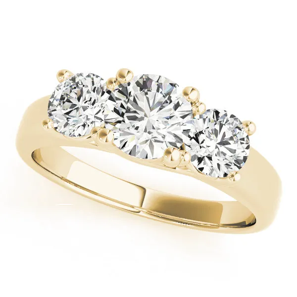 Engagement Rings 3 Stone Round - TN83739