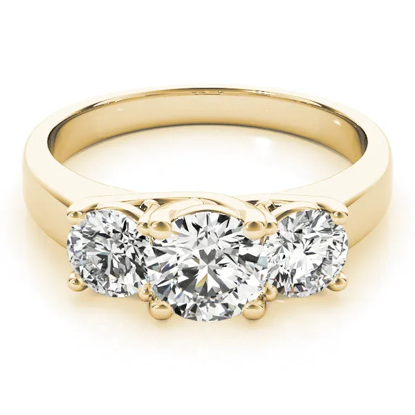 Engagement Rings 3 Stone Round - TN83739