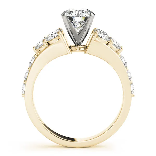 Engagement Rings Cluster Sides - TN50377-E