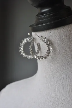 FASHION COLLECTION - CLEAR CRYSTALS EARRINGS