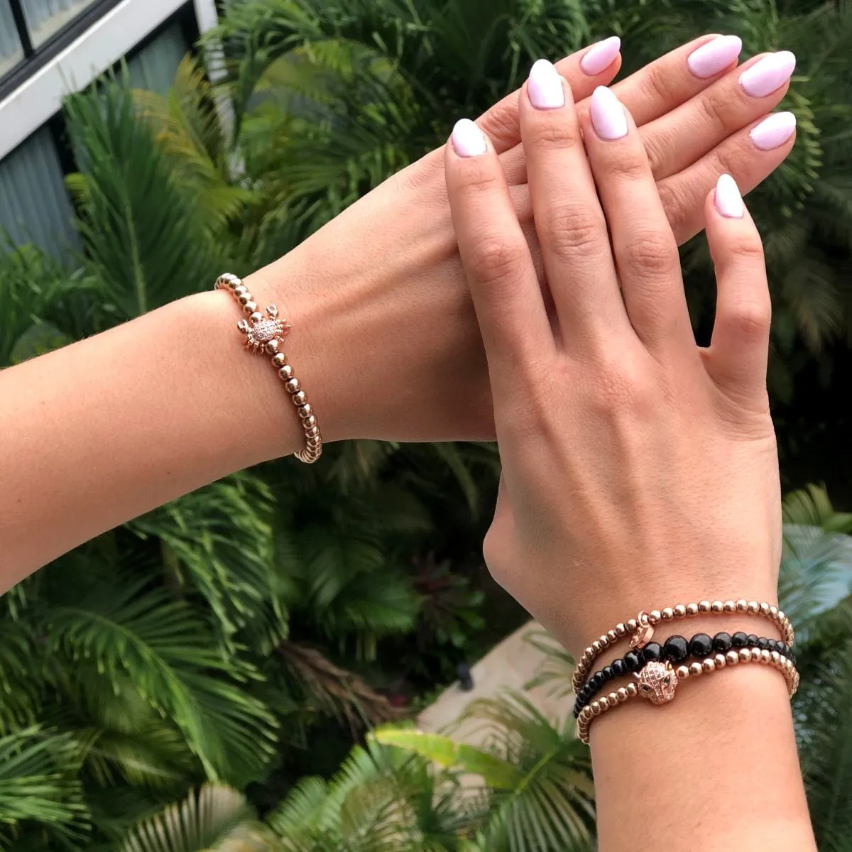 Fierce | 18k Rose Gold | Crystal Cat Bracelet