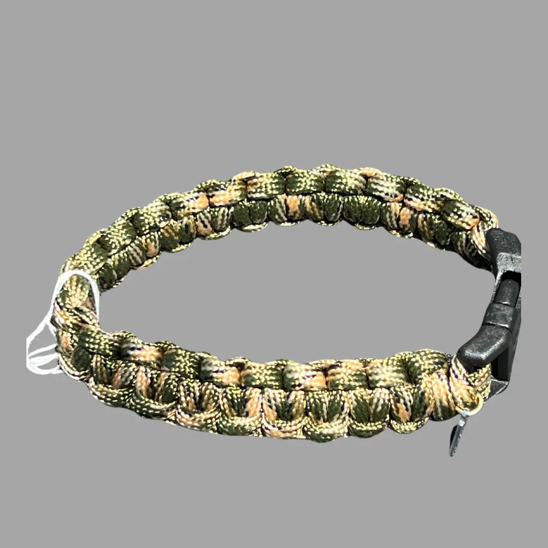 Forest Camo Cobra Paracord Bracelet