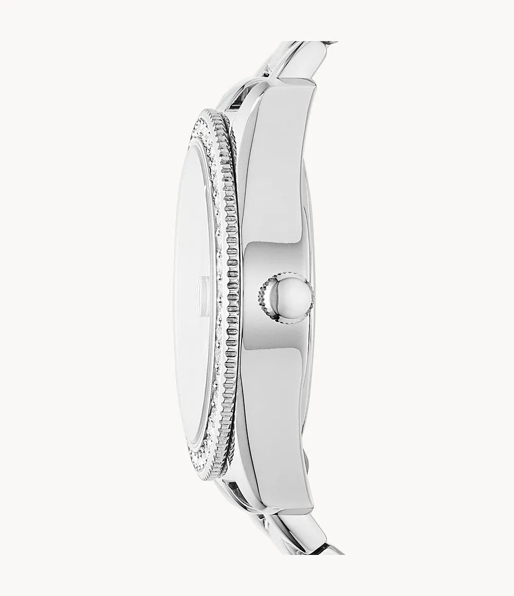 Fossil Scarlette Women's Mini Three-Hand Date Stainless Steel Watch