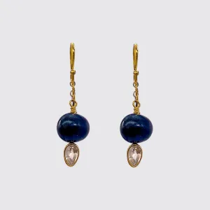 Fresh water pearl with crystal Earring