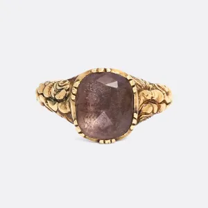 Georgian Lavender Paste Single-Stone Ring