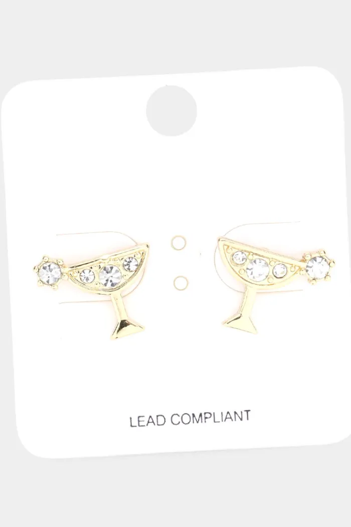 Gold Cocktail Earrings