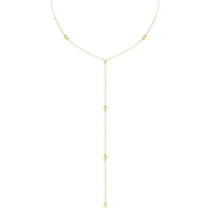 Gold Disc Lariat