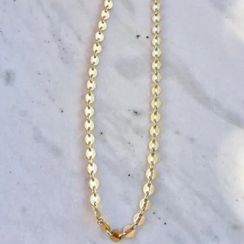 Gold Disc Necklace