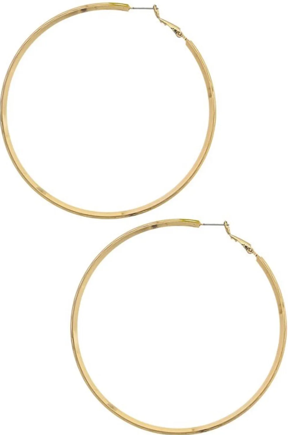 Gold hoop earrings