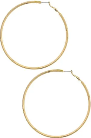 Gold hoop earrings