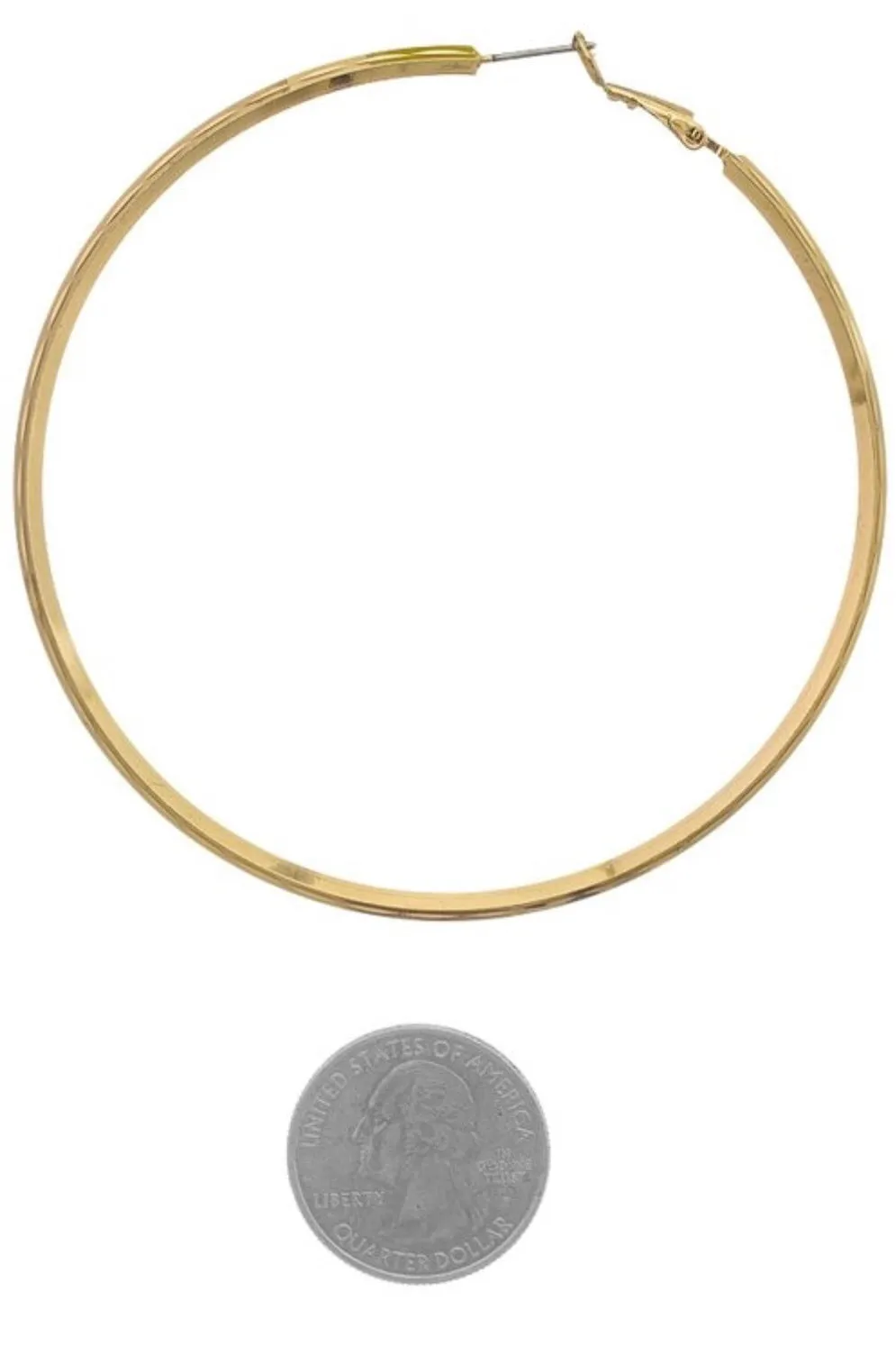 Gold hoop earrings