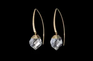 Gold Plated Sterling Silver Handcrafted Zahara Crystal Earring