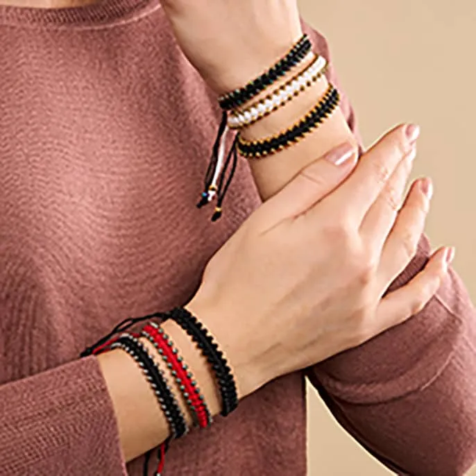 Gold x White | Friendship DOT Bracelet