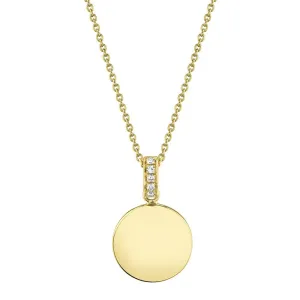 Golden Disc Necklace
