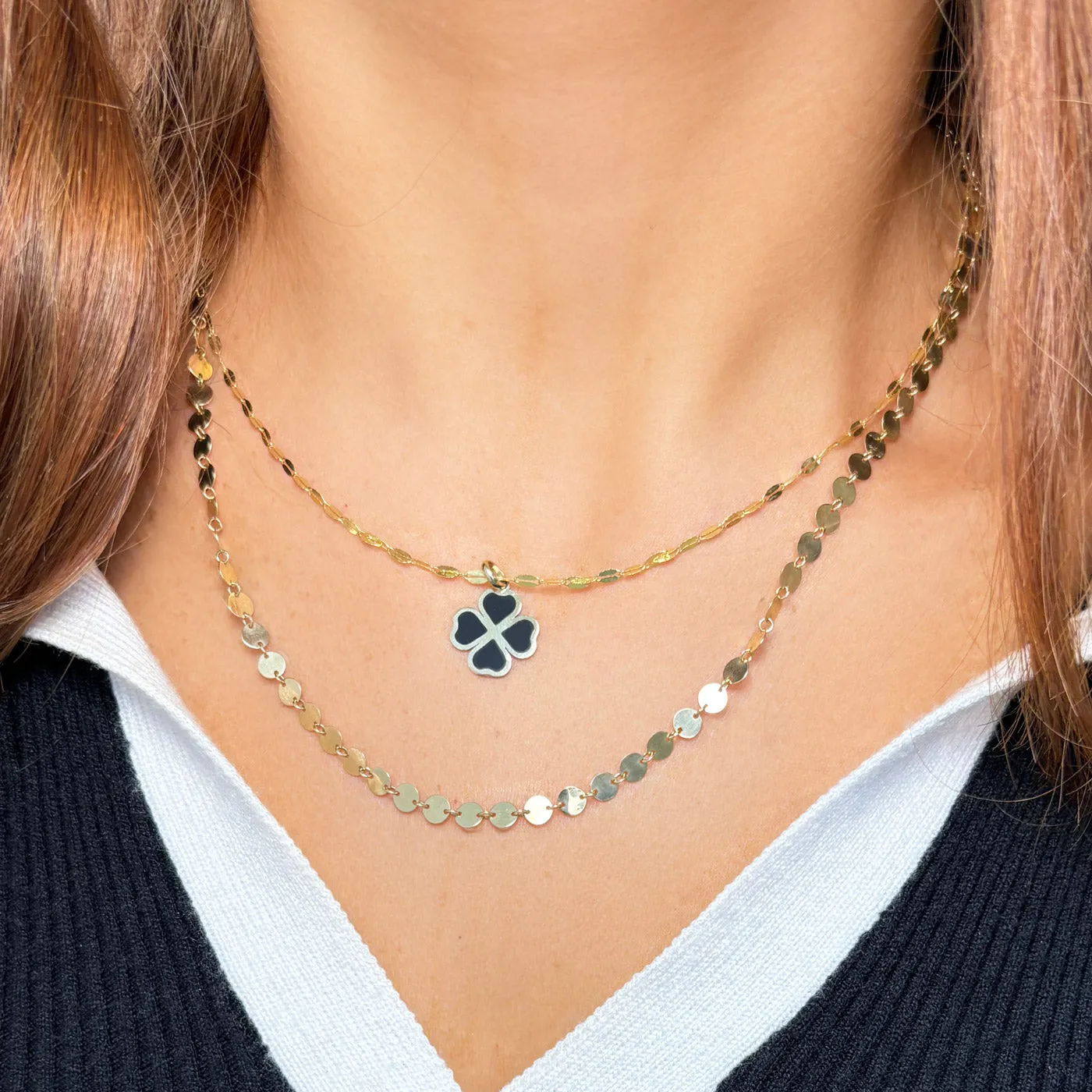 Golden Disc Necklace