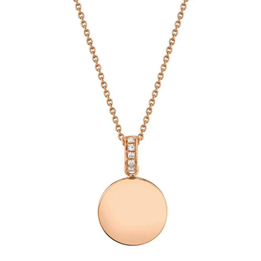 Golden Disc Necklace