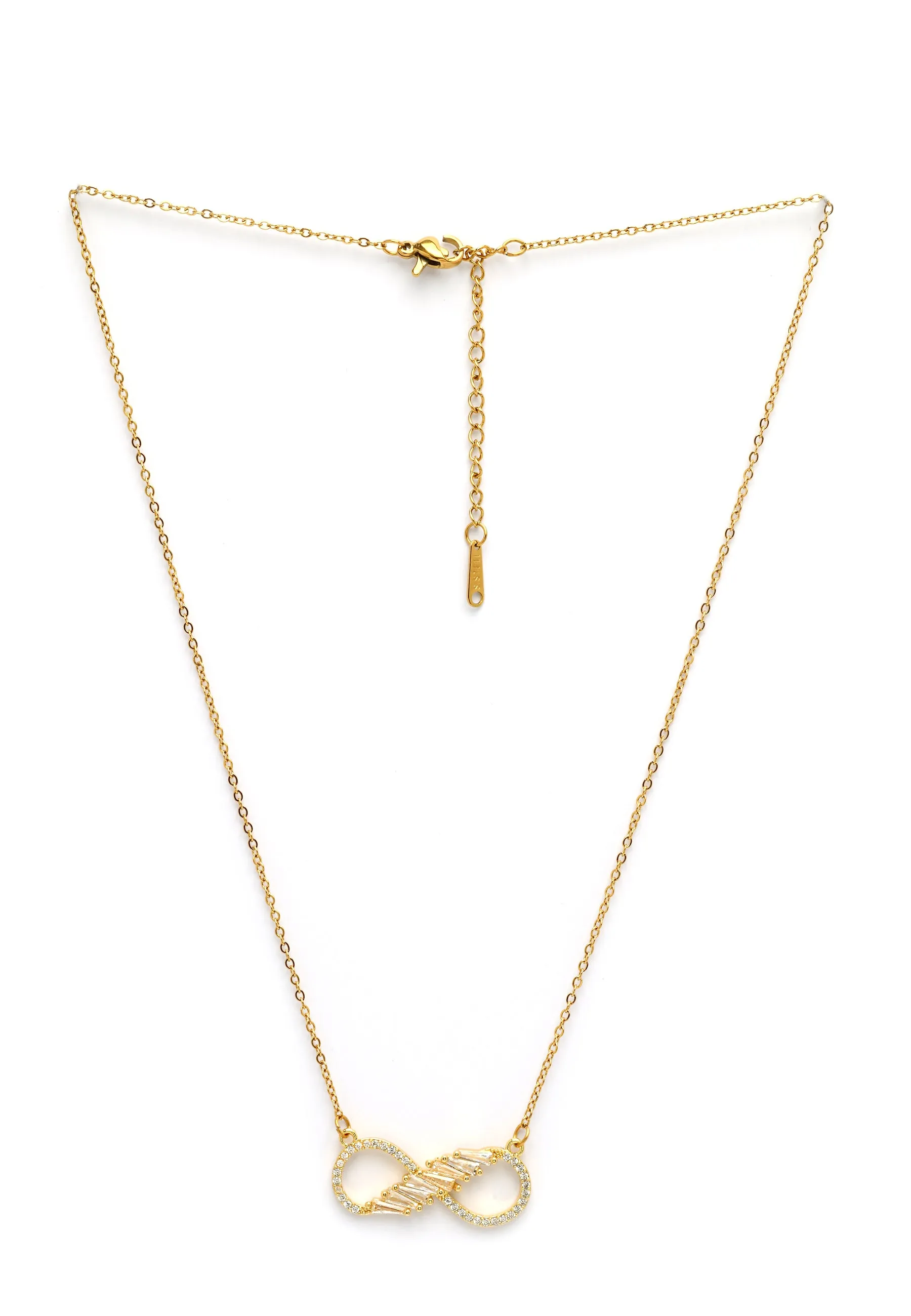 Golden Infinity Spark Necklace