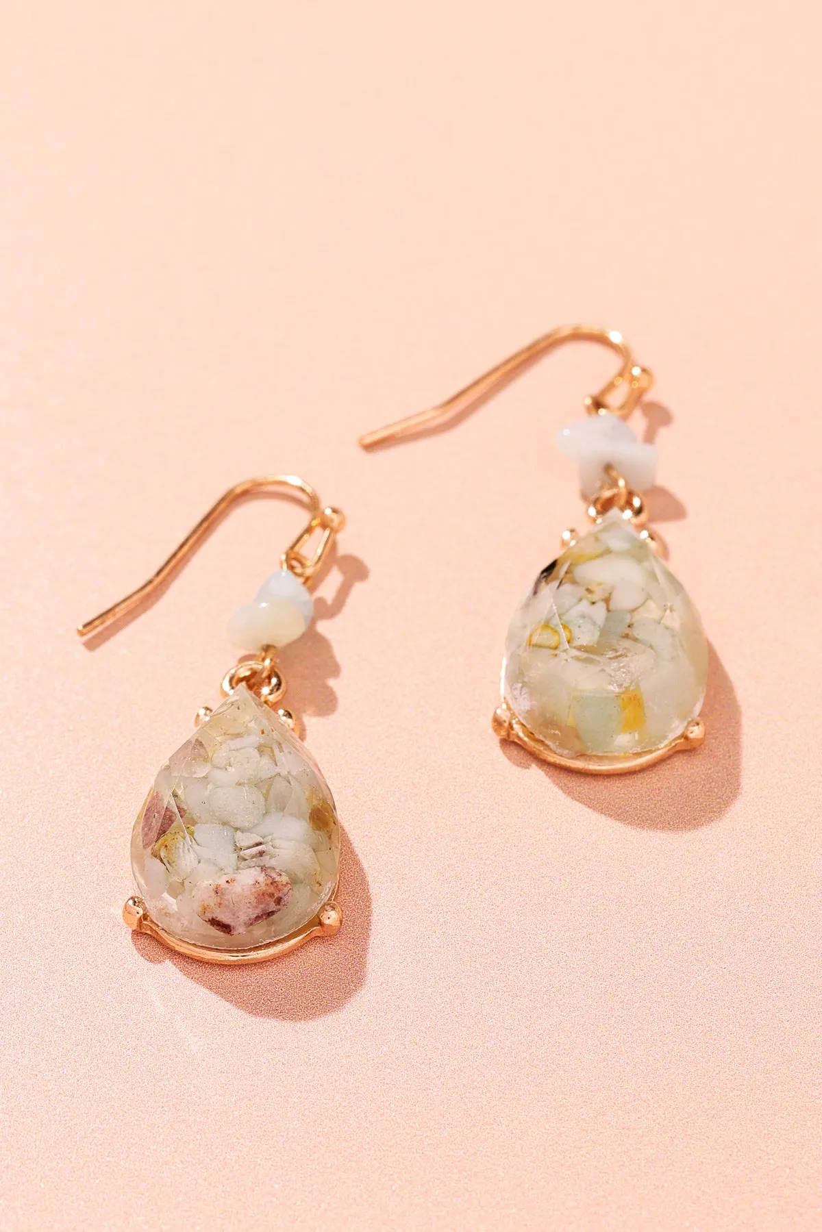 Golden Meadow Teardrop Earrings
