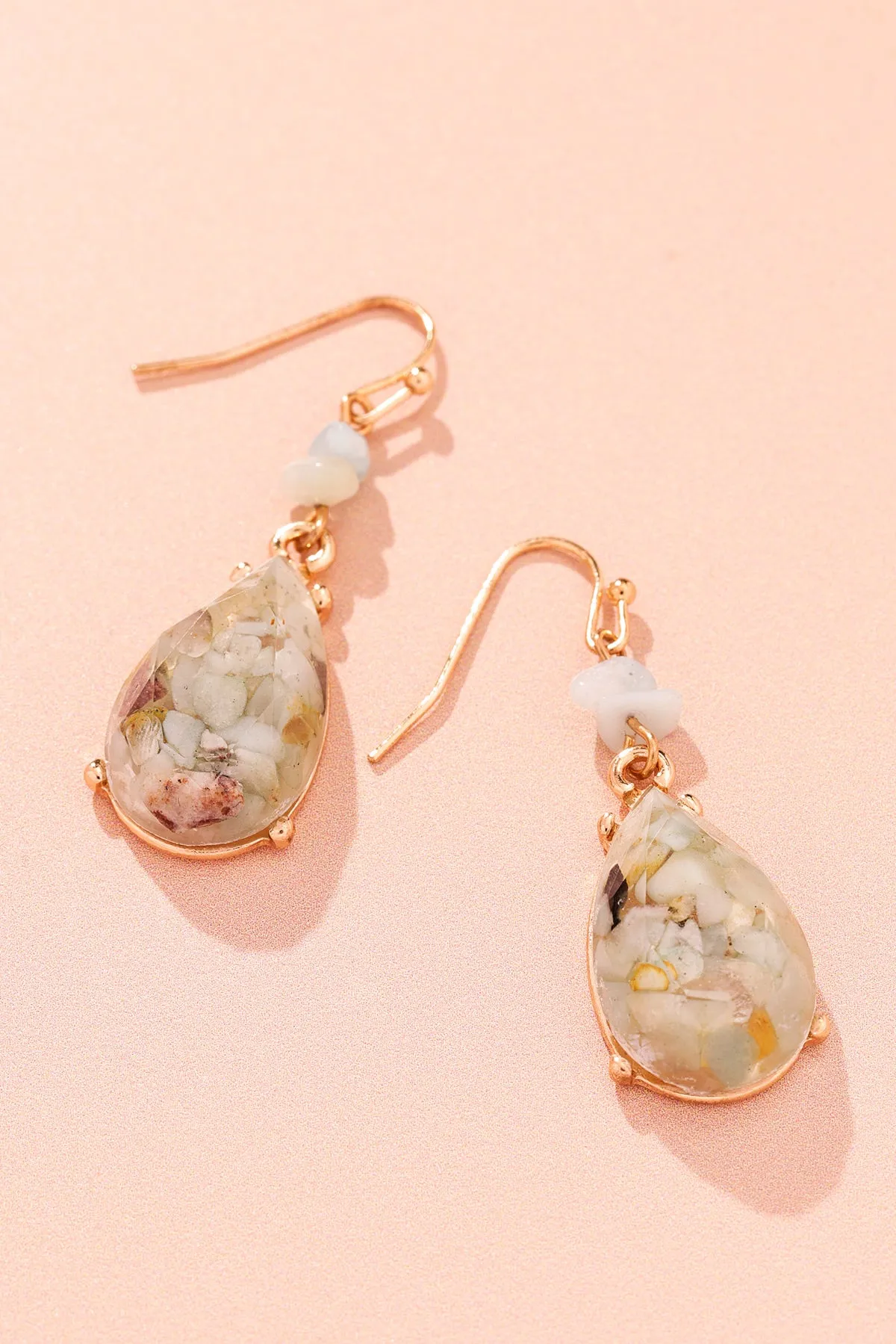 Golden Meadow Teardrop Earrings