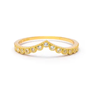 Grace White Topaz V Band