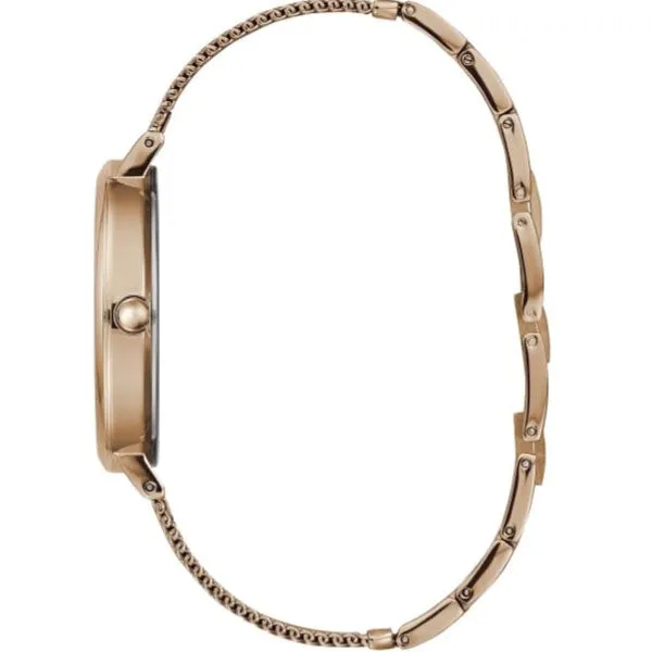 Guess Lenox Two-tone Mesh Bracelet Silver Dial Quartz Watch for Ladies - W1155L4