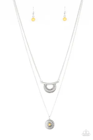 Gypsy Go-Getter Yellow Paparazzi Necklace