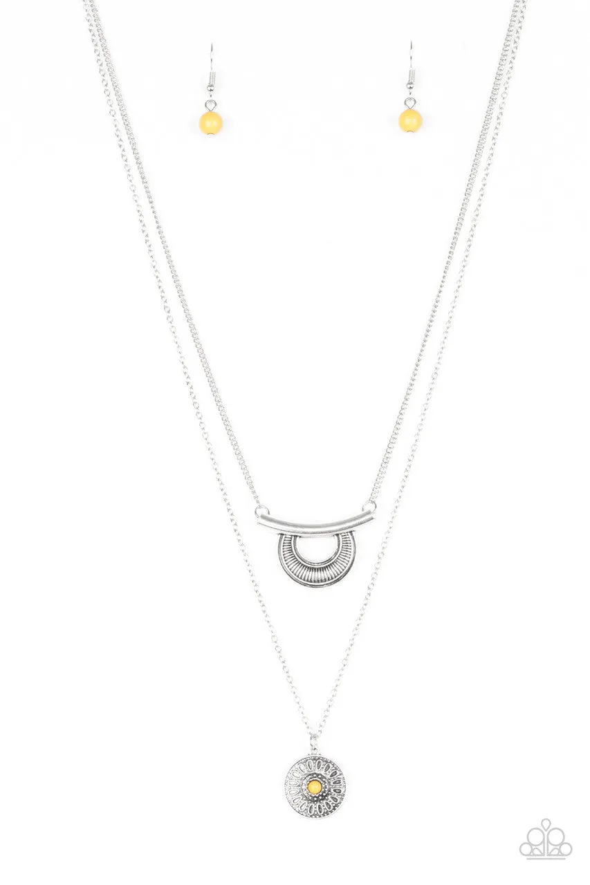 Gypsy Go-Getter Yellow Paparazzi Necklace