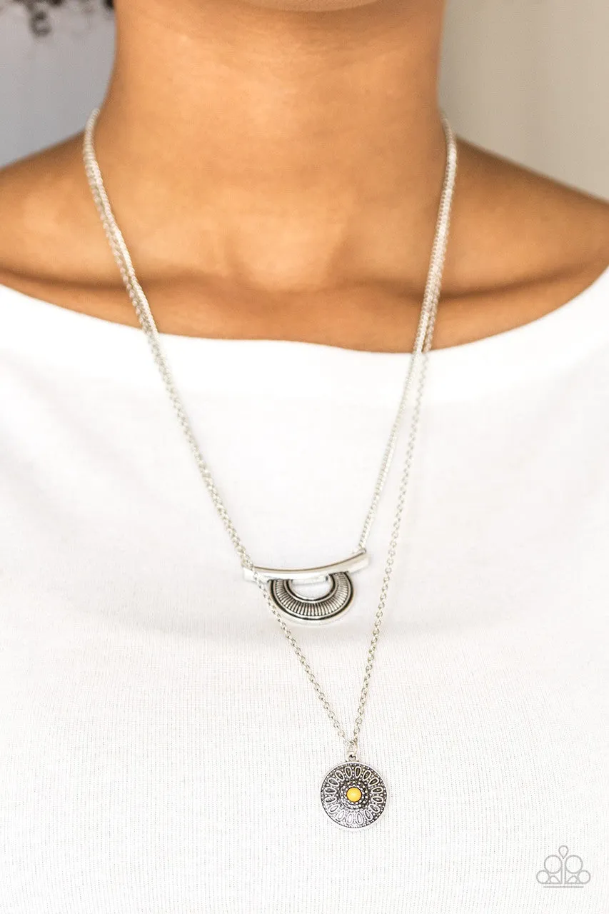 Gypsy Go-Getter Yellow Paparazzi Necklace