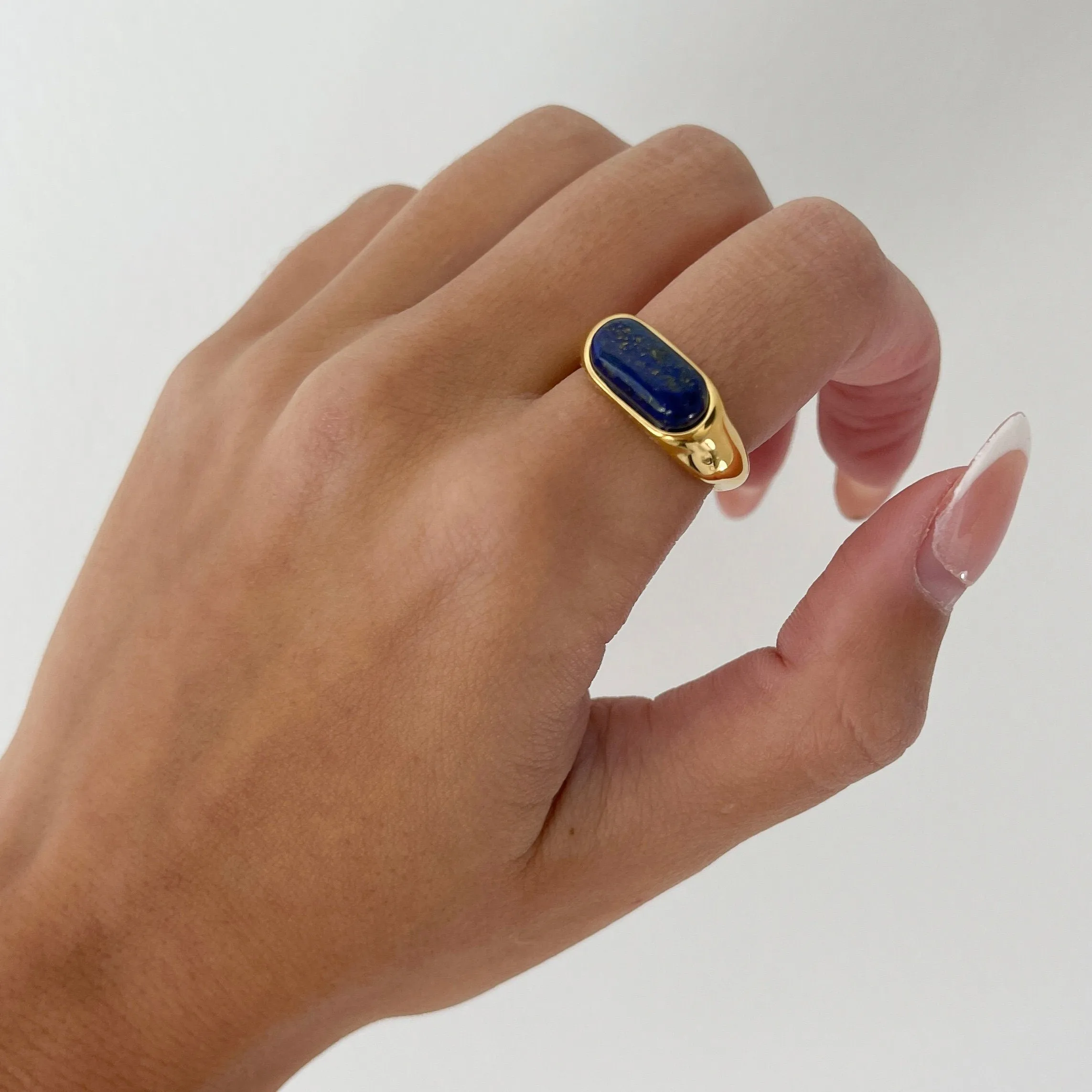 Haylee Thin Gemstone Ring