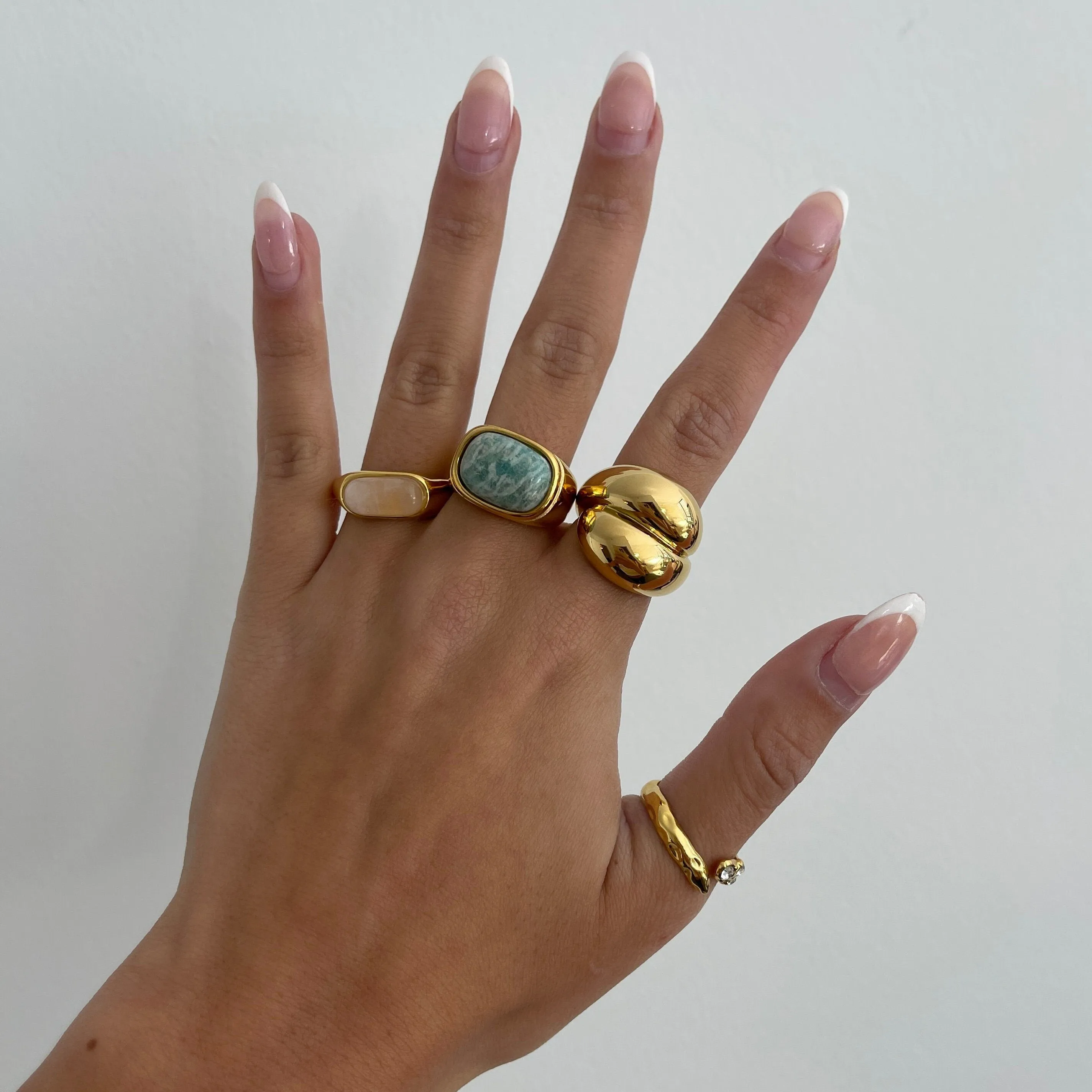 Haylee Thin Gemstone Ring