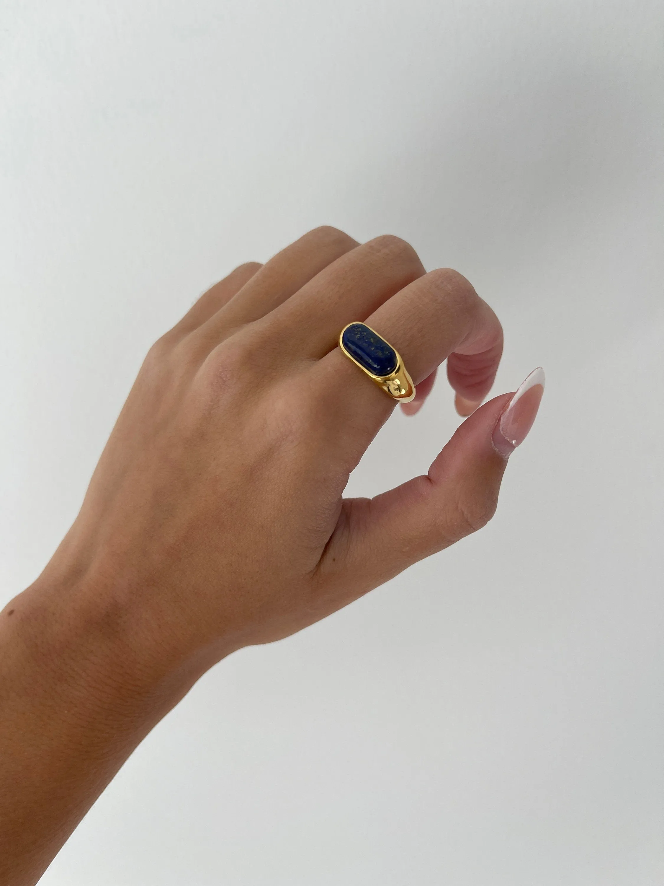 Haylee Thin Gemstone Ring