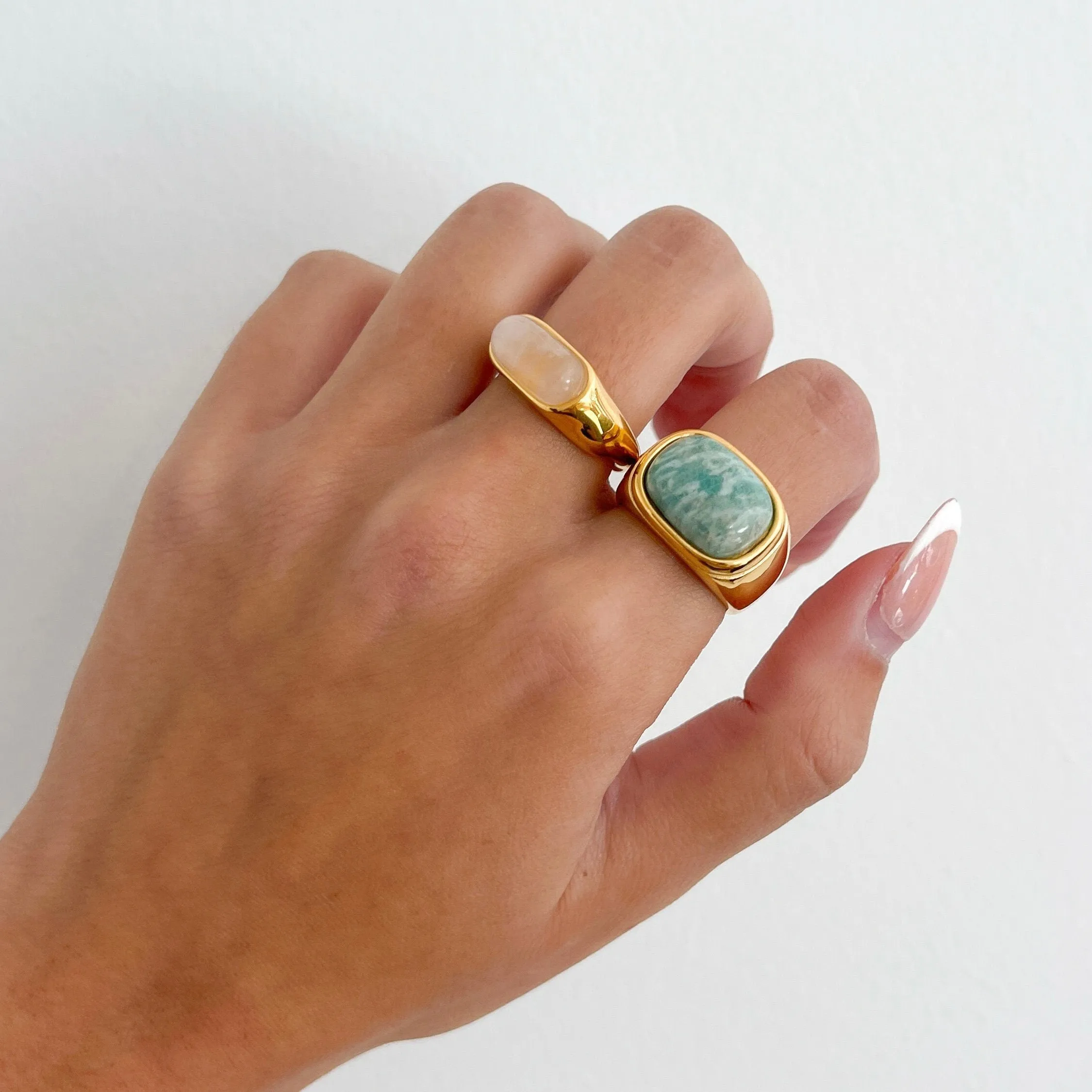 Haylee Thin Gemstone Ring