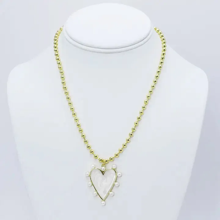 Heart OF Pearls Necklace