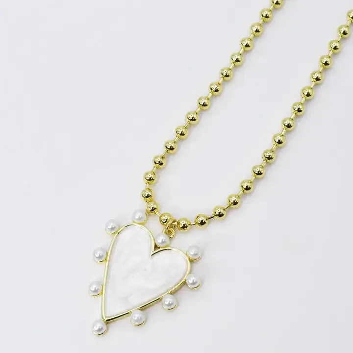 Heart OF Pearls Necklace