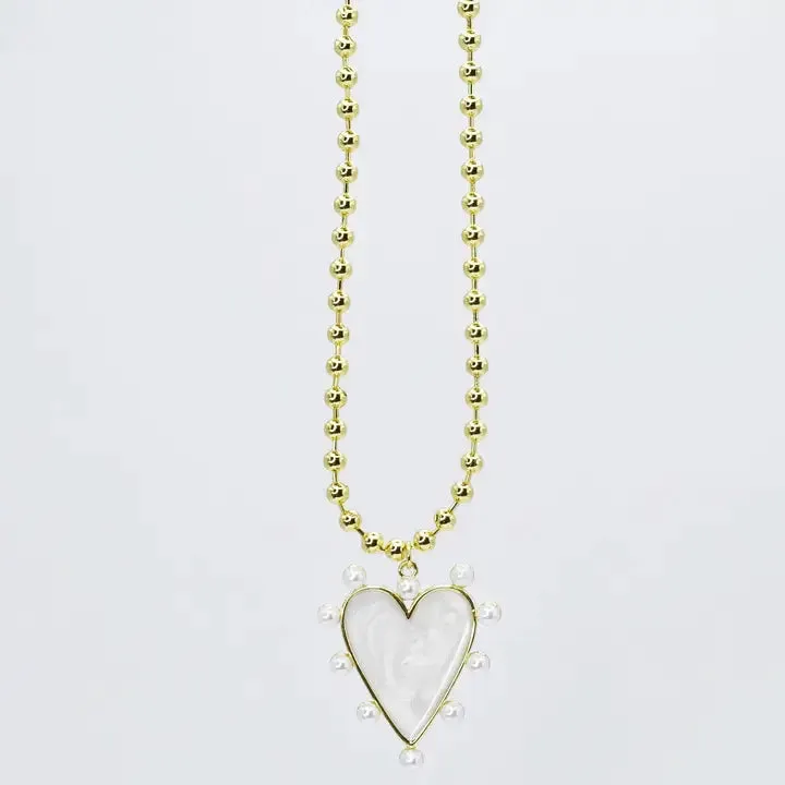 Heart OF Pearls Necklace