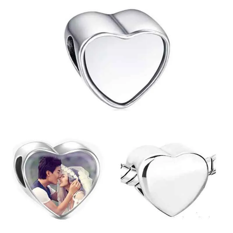 Heart Photo Bead, Personalised Gift