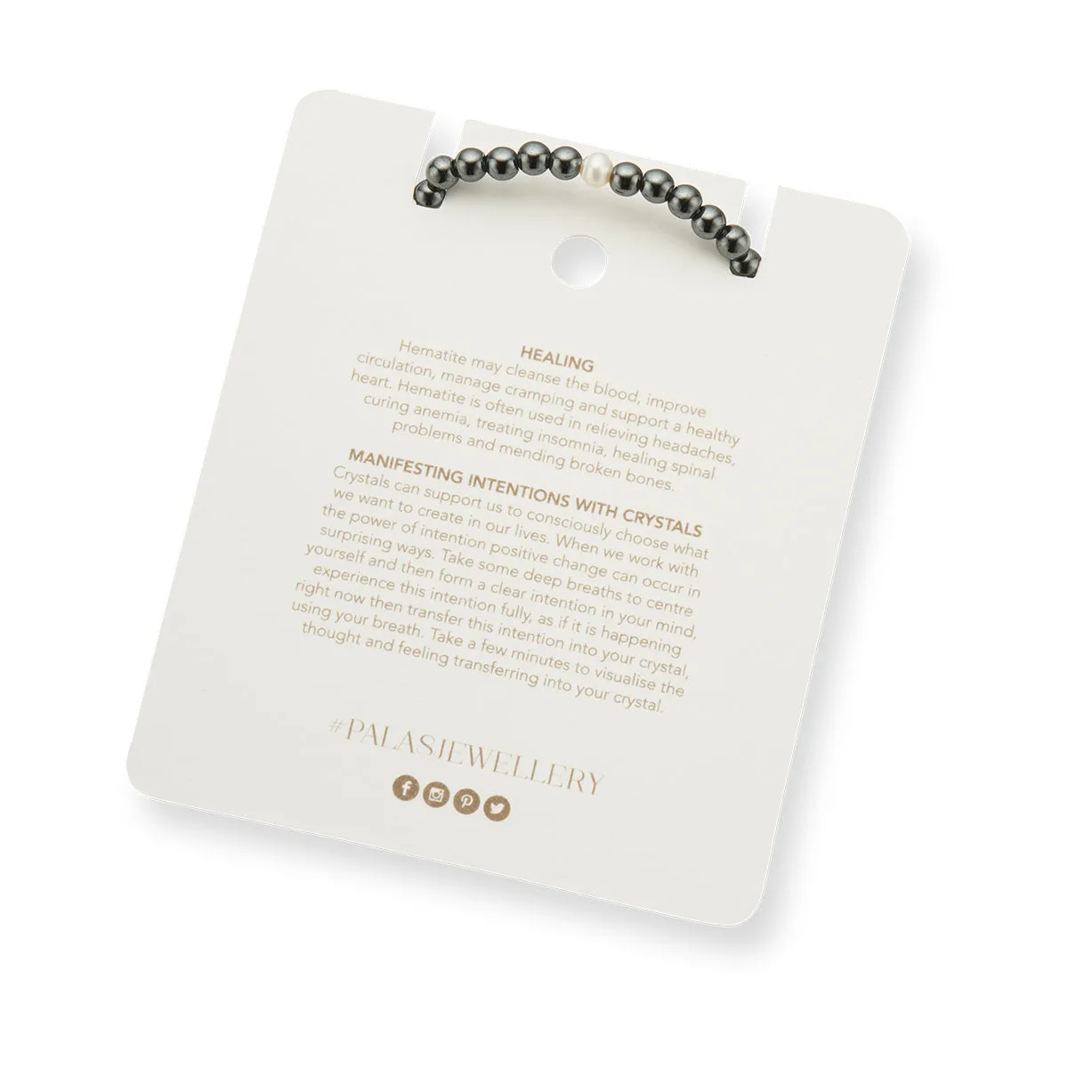 HEMATITE & PEARL PROSPERITY BRACELET