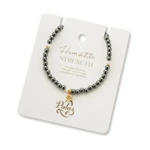 HEMATITE & PEARL PROSPERITY BRACELET