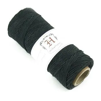 Hemp Cord Spool - Black 20lb (1mm) 205'